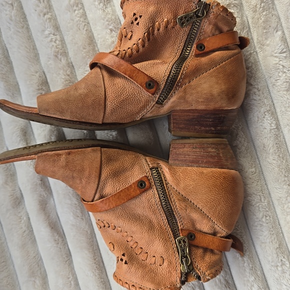 A.S.98 Sundance Cicely Soft Natural Leather Bootie Sandals In Sahara EU 36 - Picture 7 of 10